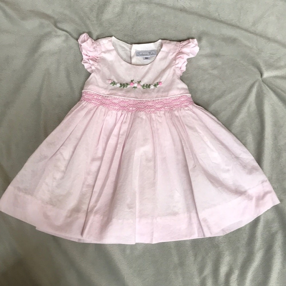 Pale pink baby girl dress